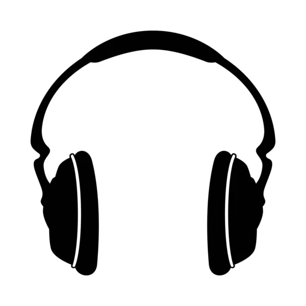 Headphones Icon Earphones Audio Icon Vector Illustration — Wektor stockowy