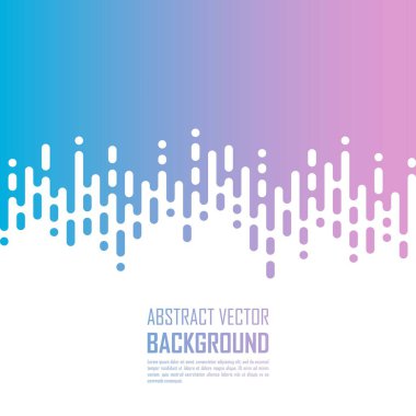 Rounded lines background. Blue, pink, white abstract background.