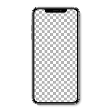 Smartphone isolated. Smartphone, mobile phone. Realistic vector illustration.