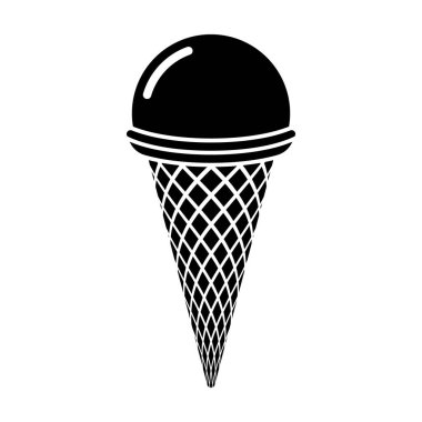 Ice cream icon. Ice cream vector illustration.