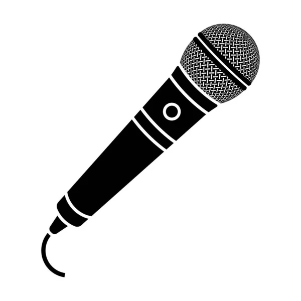 Microphone icon. Retro, vintage microphone icon. Vector illustration.