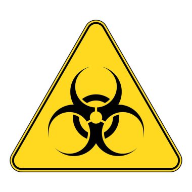 Biohazard sign. Warning sign of virus. Vector illustration