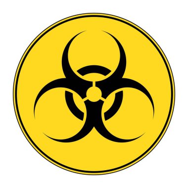 Biohazard sign. Warning sign of virus. Vector illustration