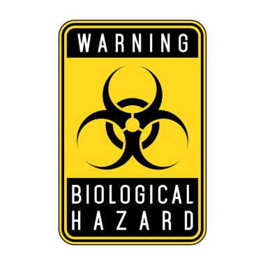 Biohazard sign. Warning sign of virus. Vector illustration