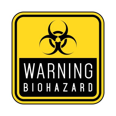 Biohazard sign. Warning sign of virus. Vector illustration