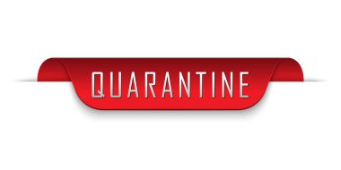 Quarantine biohazard sign. Warning sign of quarantine. Coronavirus, Covid-19 outbreak. Vector illustration