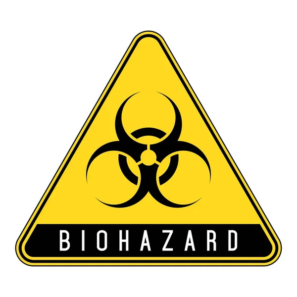 Biohazard Sign Warning Sign Virus Vector Illustration — 스톡 벡터