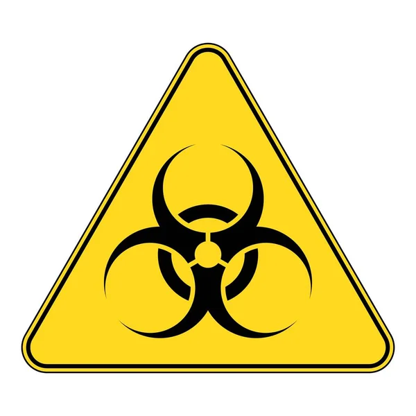 Biohazard Sign Warning Sign Virus Vector Illustration — Vettoriale Stock