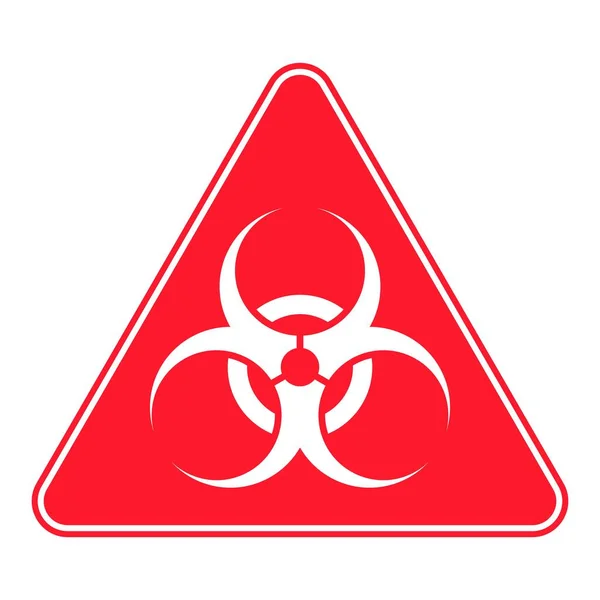 Biohazard Sign Warning Sign Virus Vector Illustration — ストックベクタ