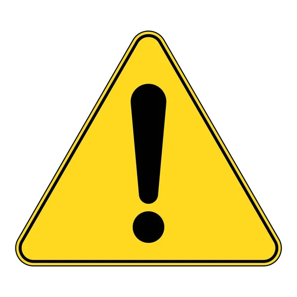 Attention warning caution sign with exclamation mark