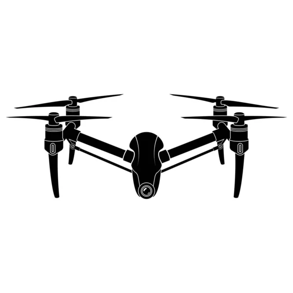 Drone icon. Copter, quadcopter with action camera. Vector illustration.