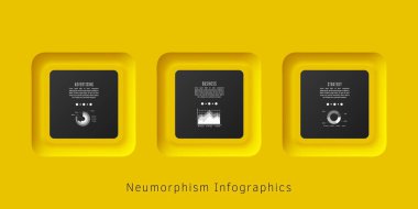 Grafik, diyagram, web tasarımı, sunum, iş akışı düzeni için nöroorfizm bilgi grafikleri şablonu