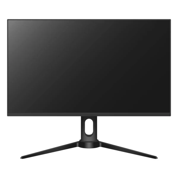 Monitor de computadora realista, pantalla aislada sobre fondo blanco. Ilustración vectorial — Archivo Imágenes Vectoriales