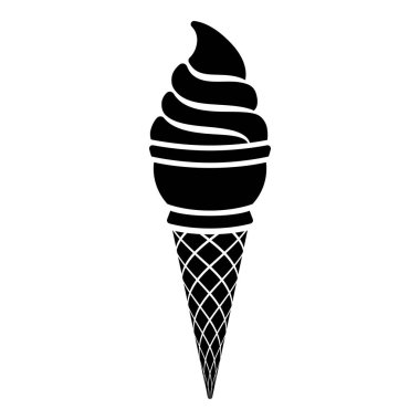 Ice cream icon. Ice cream vector illustration.