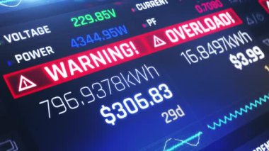 Elektrik sayacı, aşırı yükleme uyarısı, elektrik kesintisi, yangın. Modern enerji ölçer aygıtı