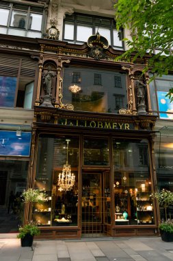 30 Mayıs 2019 Viyana, Avusturya - Avrupa 'nın en güzel şehirlerinden birinin manzarası - Viyana. Sokaktaki insanlar, Viyana 'daki şehir hayatı. Bulutlu ilkbahar gökyüzü