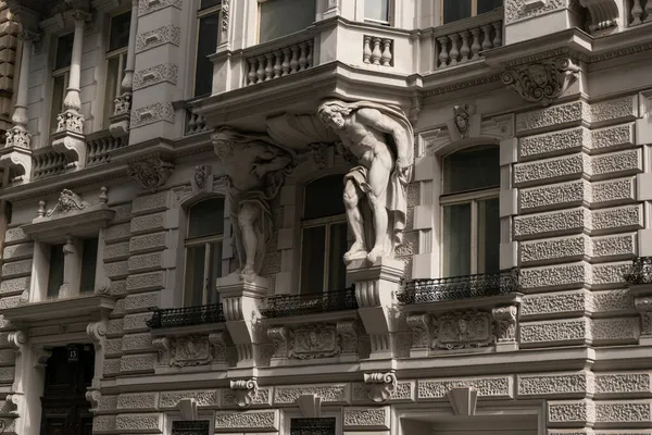 Maio 2019 Viena Áustria Detalhes Arquitetônicos Edifícios Viena Mitte Dia — Fotografia de Stock