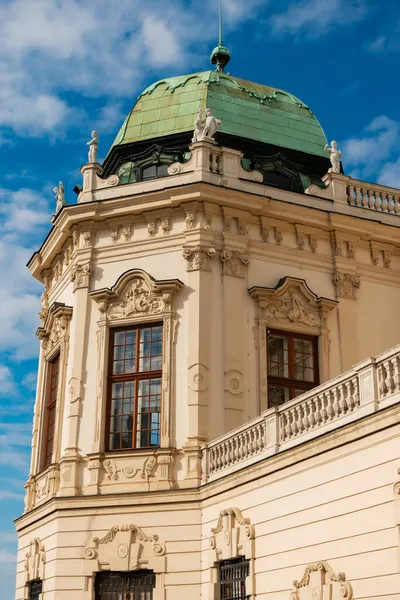 Mayo 2019 Viena Austria Palacio Belvedere Detalles Fachada Primavera Nublada —  Fotos de Stock