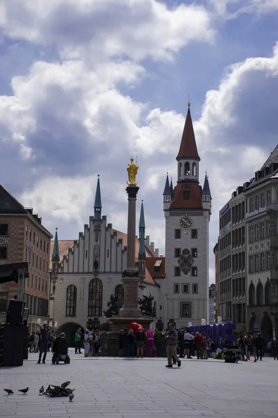 Maggio 2019 Monaco Baviera Germania Antico Municipio Altes Rathaus Spielzeugmuseum — Foto Stock