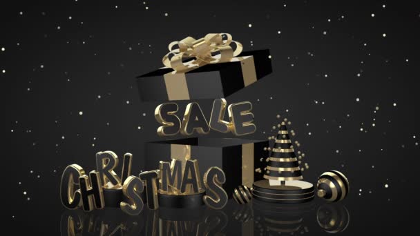 Venta de Navidad Loop Animation 3D — Vídeos de Stock