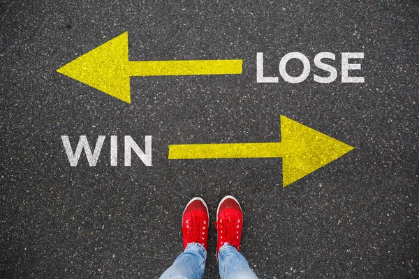 Você Deve Escolher Perder Vitória — Fotografia de Stock
