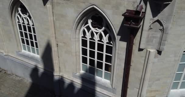 Mechelen Malines Antwerp Belgium May 2022 Detail Tower Facade Roof — 图库视频影像