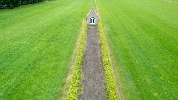 Westmalle Amberes Bélgica Junio 2022 Vista Aérea Capilla San Bernardo —  Fotos de Stock