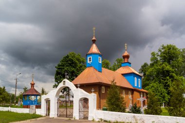 Rus manastırındaki başkalaşım kilisesi. Rusya 'ya. Ortodoks tapınağı. kremlin, suzdal. unesco