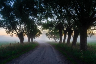 Kırsalda güzel bir gün batımı