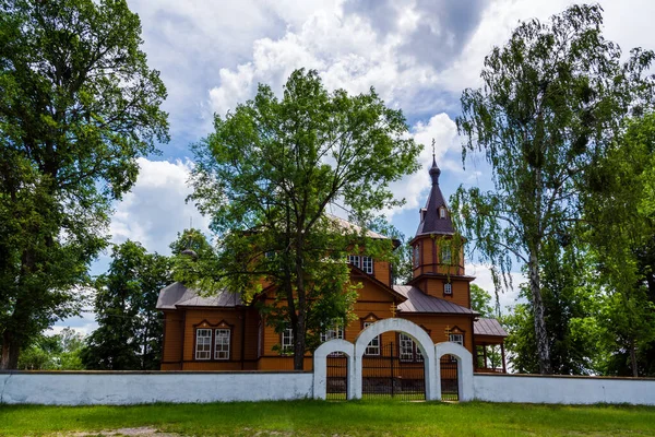 Church Small Building Beautiful Green Forest — Foto Stock