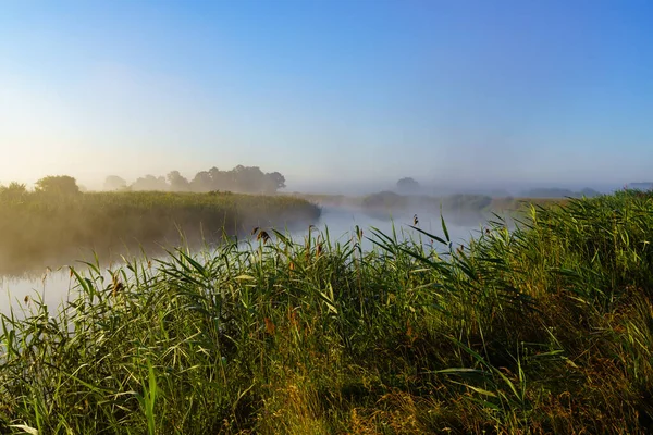 Hermoso Paisaje Con Río Lago — Foto de Stock