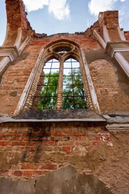 İsrail 'in başkentindeki antik kentin eski tuğla duvarı.