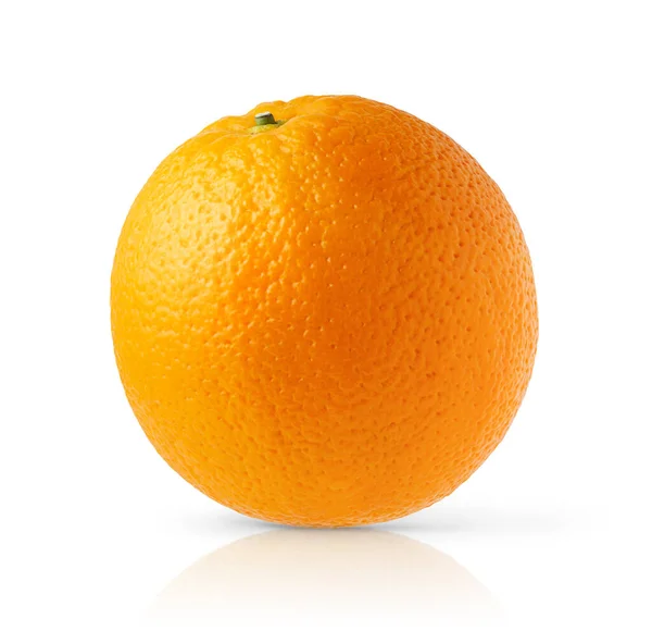 白い背景に孤立したオレンジの果実 切り取れ — ストック写真