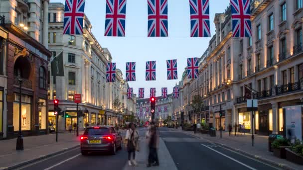 United Kingdom London West End Regent Street — 비디오