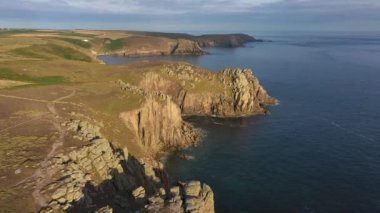 Cliffs and coastline at Lands End, Cornwall, England
