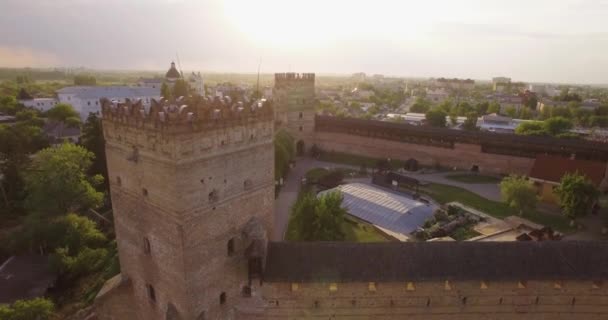 Ιστορικό Μέρος Του Lutsk Είναι Μια Άποψη Του Κάστρου Lubart — Αρχείο Βίντεο