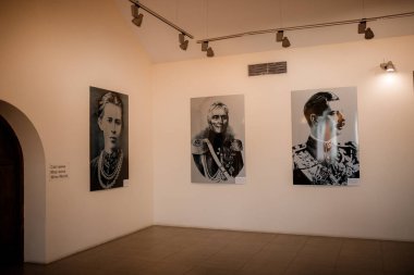 Shabo, Ukrayna 06.29.2021. Shabo Şaraphanesinde Şarap Kültürü Müzesi, Odessa bölgesi, Ukrayna