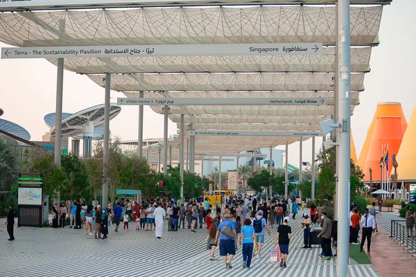 Ντουμπάι Ηνωμένα Αραβικά Εμιράτα Νοεμβρίου 2021 Expo 2020 Στο Ηλιοβασίλεμα — Φωτογραφία Αρχείου
