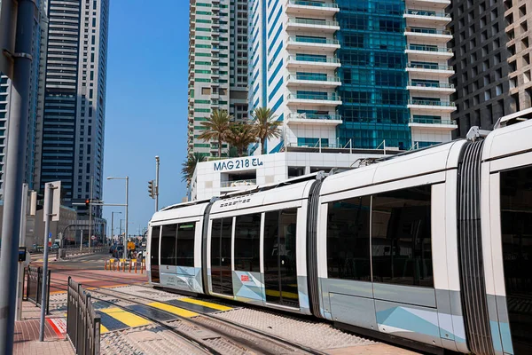 Dubai Uae November 2021 Dubai Tram Public Transport Transit Transportation — Stock Photo, Image