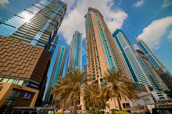 Dubaj Sae Listopadu 2021 Luxusní Mrakodrapy Dubai Marina Spojených Arabských — Stock fotografie