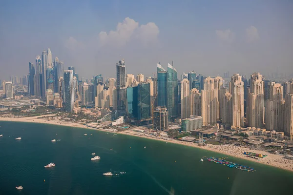 Dubai Oae November 2021 Вид Пляж Jbr Кабіни Ain Eye — стокове фото