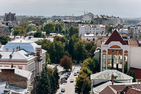 Ivano Frankivsk Oekraïne Augustus 2019 Uitzicht Vanuit Het Stadhuis Ivano — Stockfoto