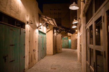 Dubai, BAE, 07 Kasım 2021: Al Seef Meraas Dubai-eski tarihi bölge.