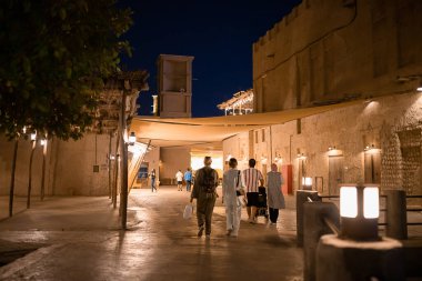 Dubai, BAE, 07 Kasım 2021: Al Seef Meraas Dubai-eski tarihi bölge.