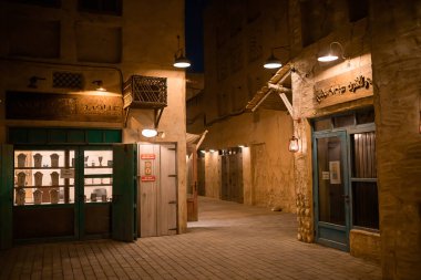 Dubai, BAE, 07 Kasım 2021: Al Seef Meraas Dubai-eski tarihi bölge.