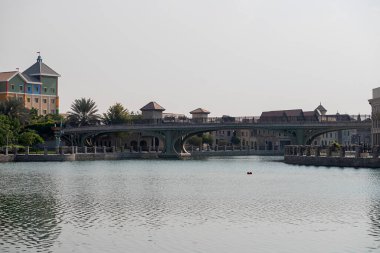 DUBAI; BİRLİK ARAB EMIRATES - 05 Kasım 2021: DUBAI Parkları ve Resorts Bölgesi