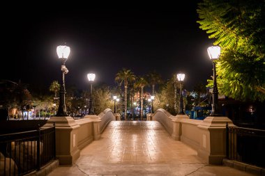 DUBAI; BİRLİK ARAB EMIRATES - 05 Kasım 2021: DUBAI Parkı ve Resorts 'taki Motiongate Dubai Bölgesi