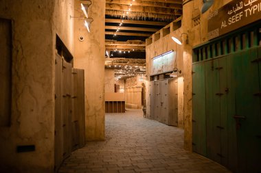 Dubai, BAE, 07 Kasım 2021: Al Seef Meraas Dubai-eski tarihi bölge.