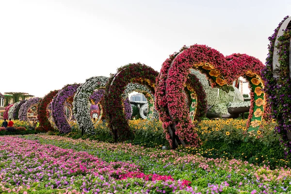 Dubai Förenade Arab Emirater November 2021 Flower Heart Decoration Dubai — Stockfoto