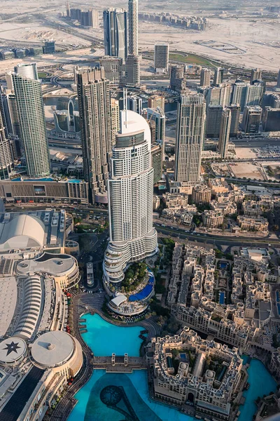 Cityscape Dubai View Downtown Top Burj Khalifa — Stock Photo, Image